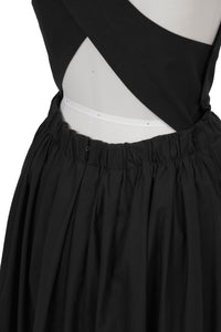 Back-Cross Long Dress | Shell White