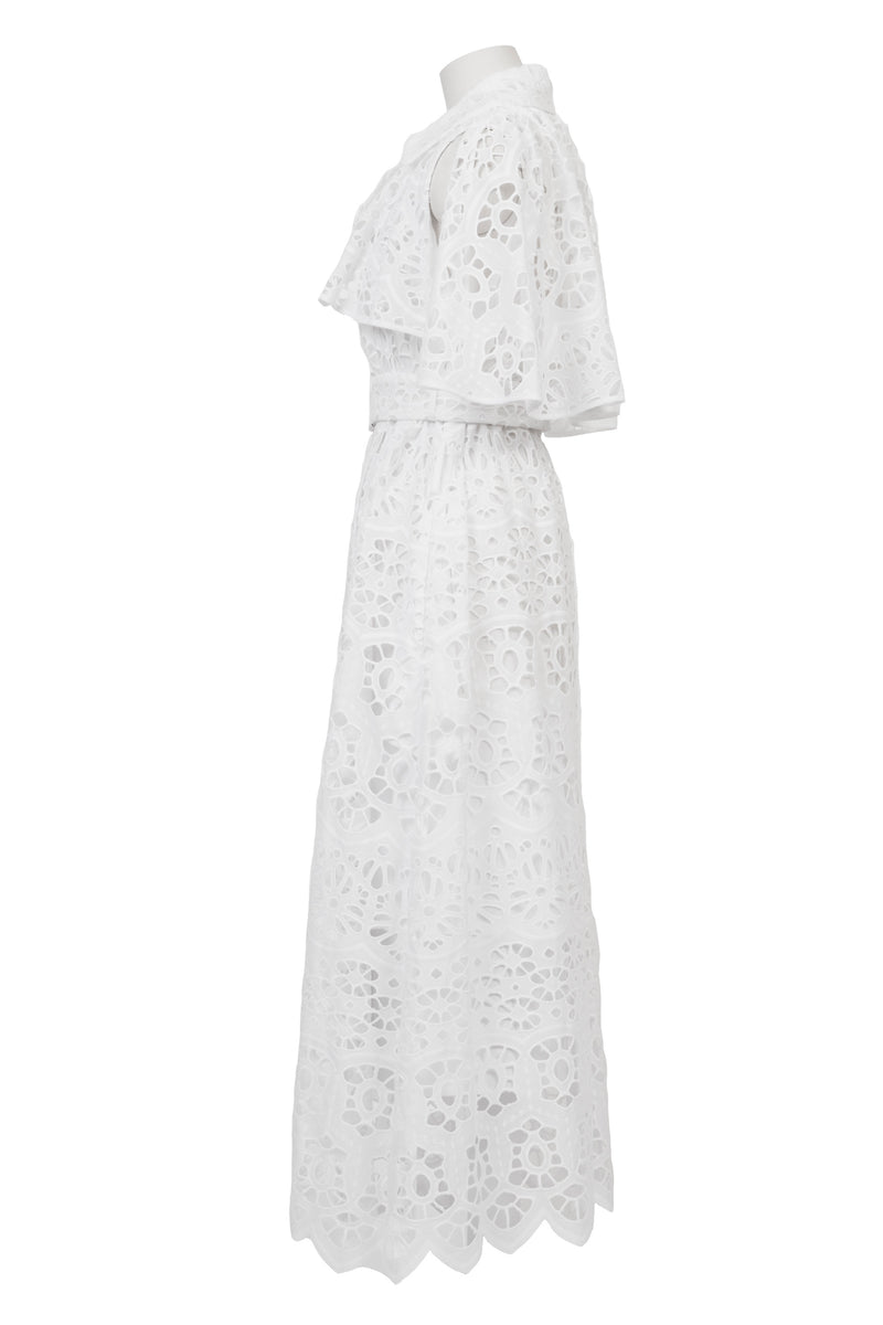 Sleeveless Lace Trench Coat | Shell White – MYLAN ONLINE SHOP