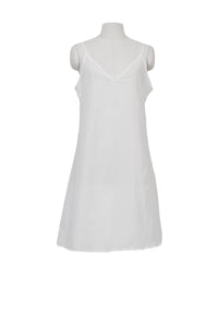 Sleeveless Lace Trench Coat | Shell White
