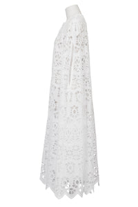 A-Line Lace Cape | Shell White