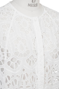 A-Line Lace Cape | Shell White