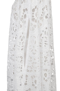 A-Line Lace Cape | Shell White