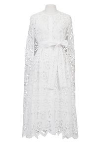 A-Line Lace Cape | Shell White