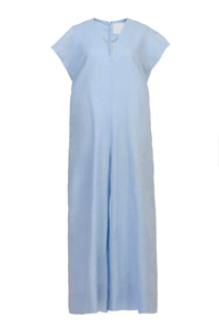 V-Neck Jumpsuit | Sea Blue