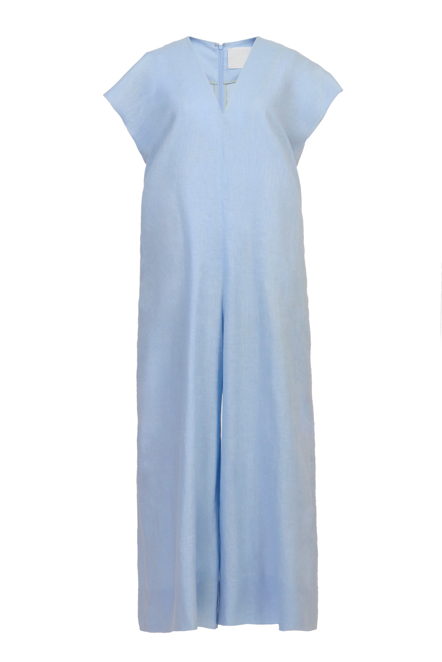 V-Neck Jumpsuit | Sea Blue