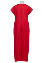 画像をギャラリービューアに読み込む, V-Neck Jumpsuit | Sea Blue
