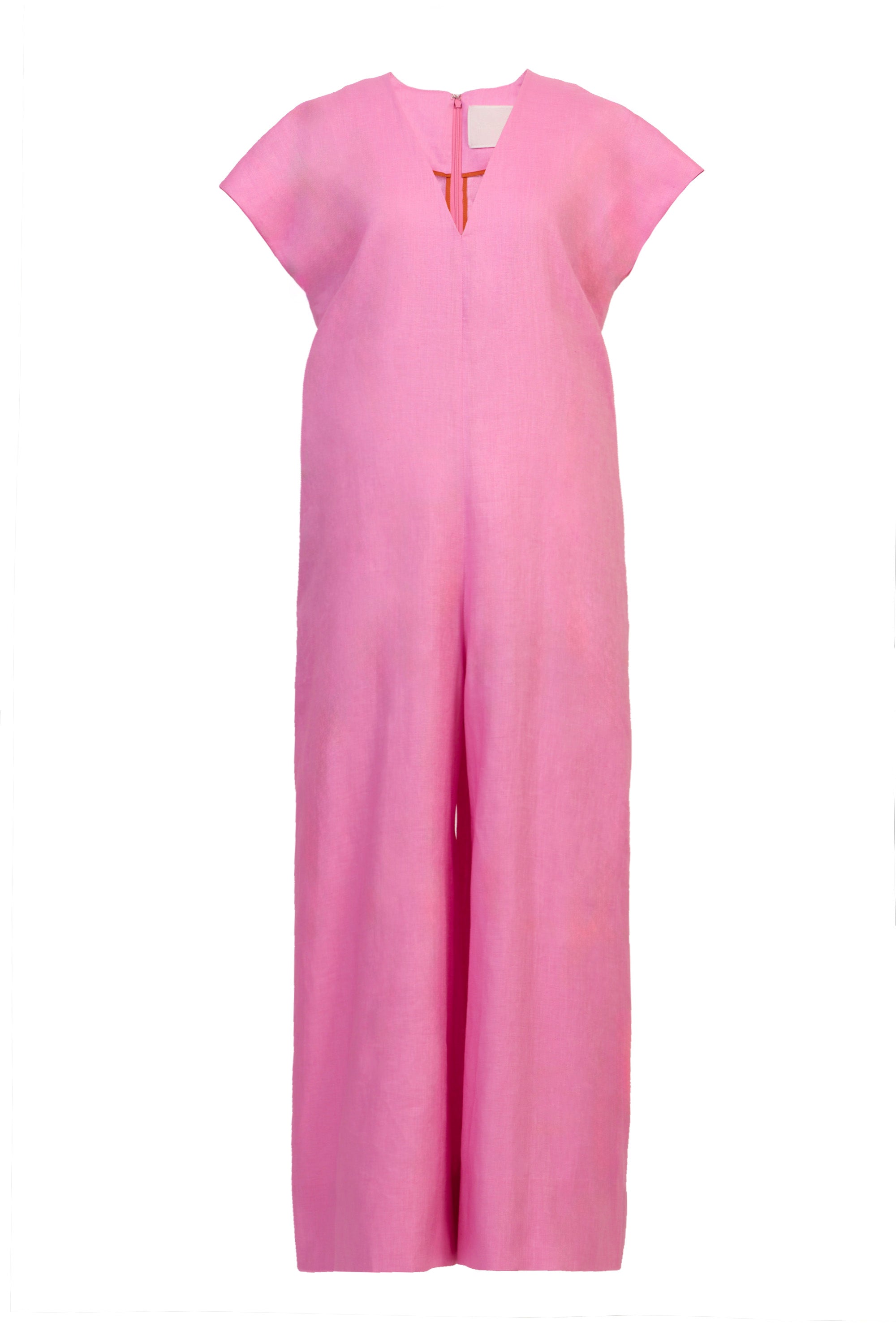V-Neck Jumpsuit | Rose – MYLAN ONLINE SHOP