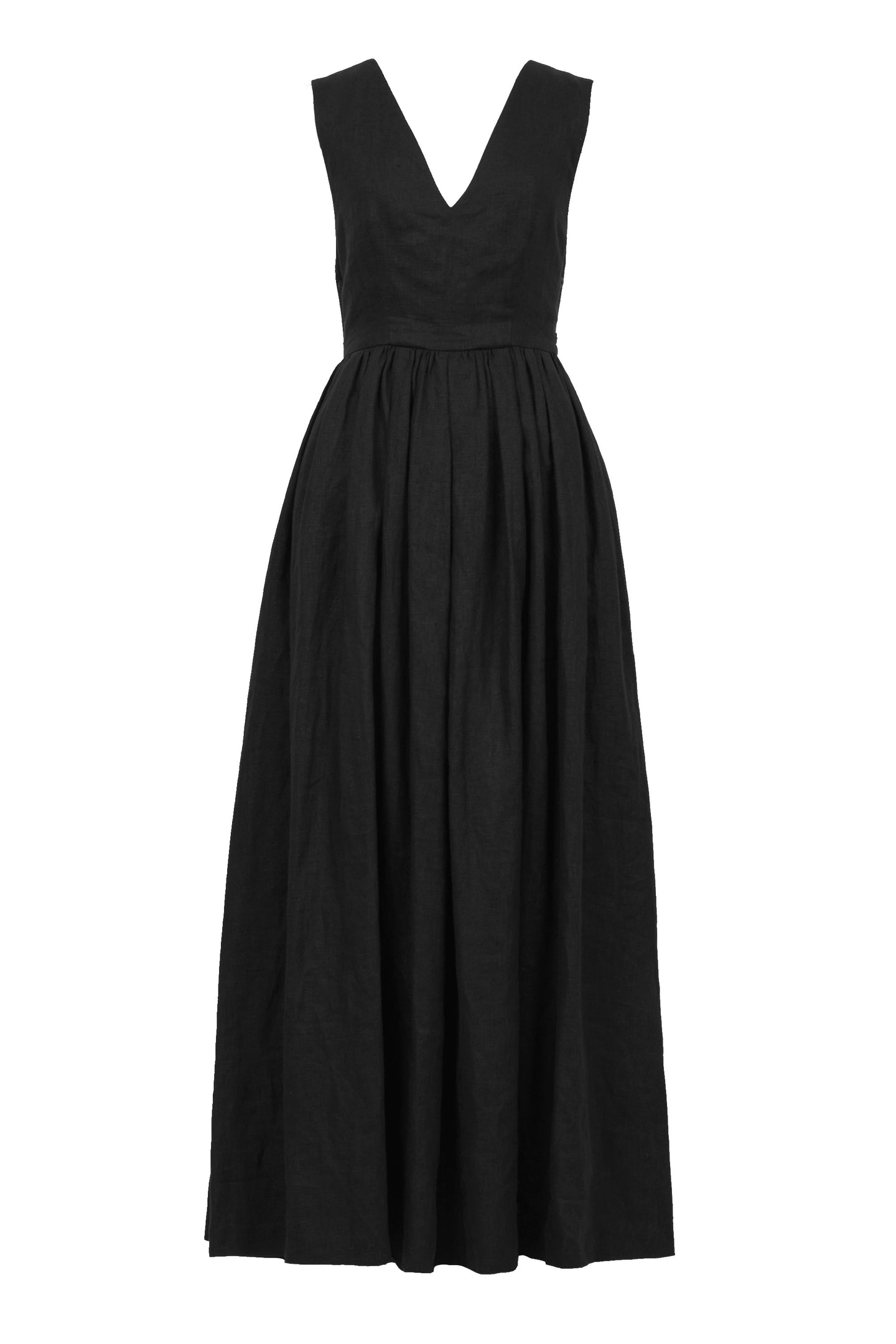 Back-Cross Long Dress | Stone