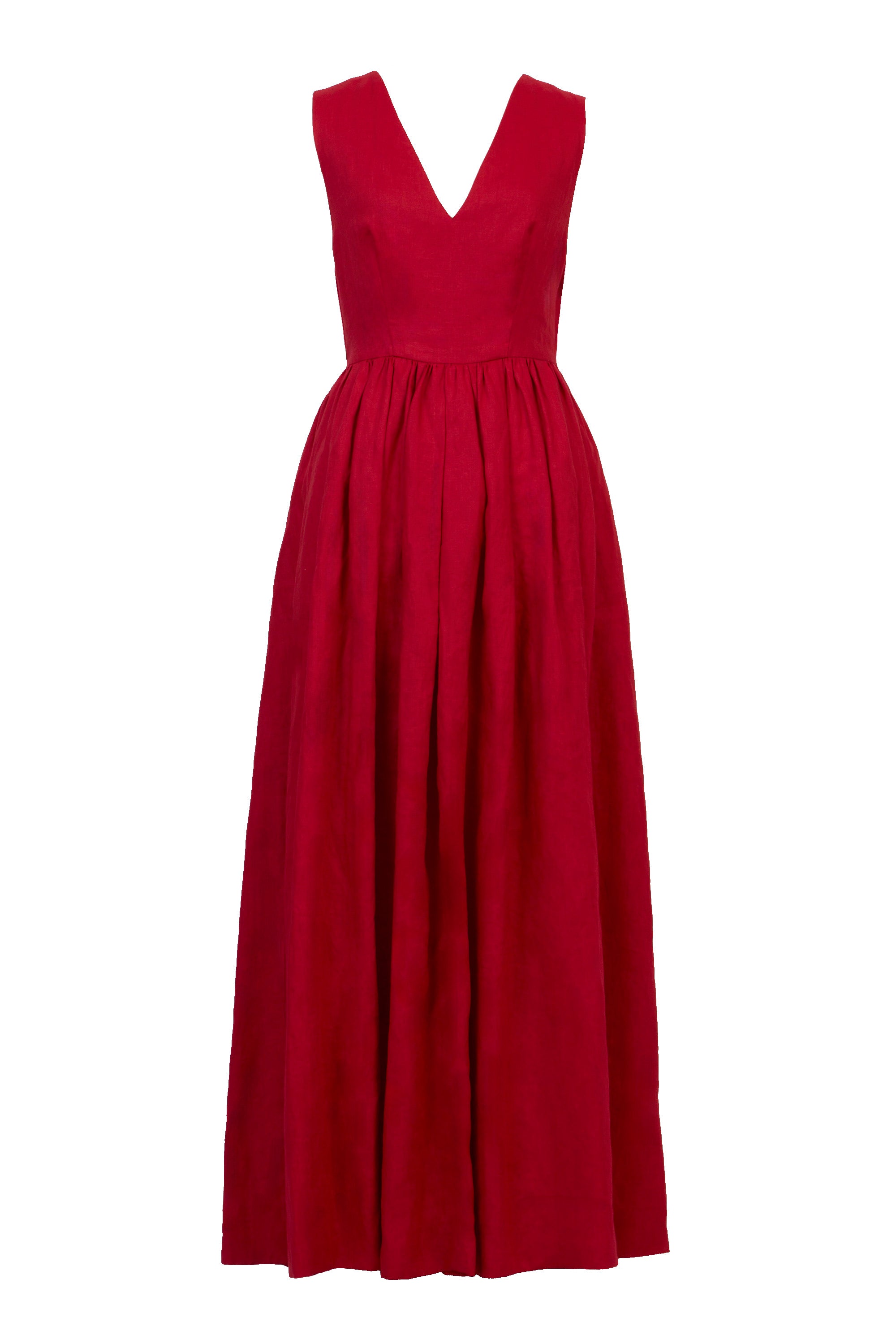 Back-Cross Long Dress | Cherry Red – MYLAN ONLINE SHOP