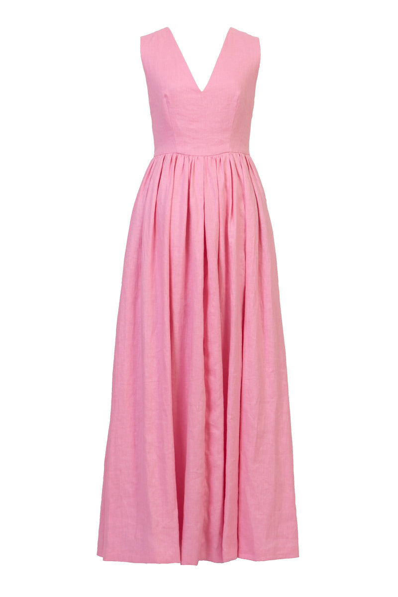Back-Cross Long Dress | Rose – MYLAN ONLINE SHOP
