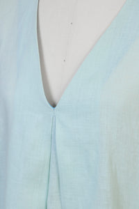 V-Neck Pleated Dress | Orchid