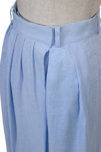 Gathered Pleated Wide-Leg Pants | Stone