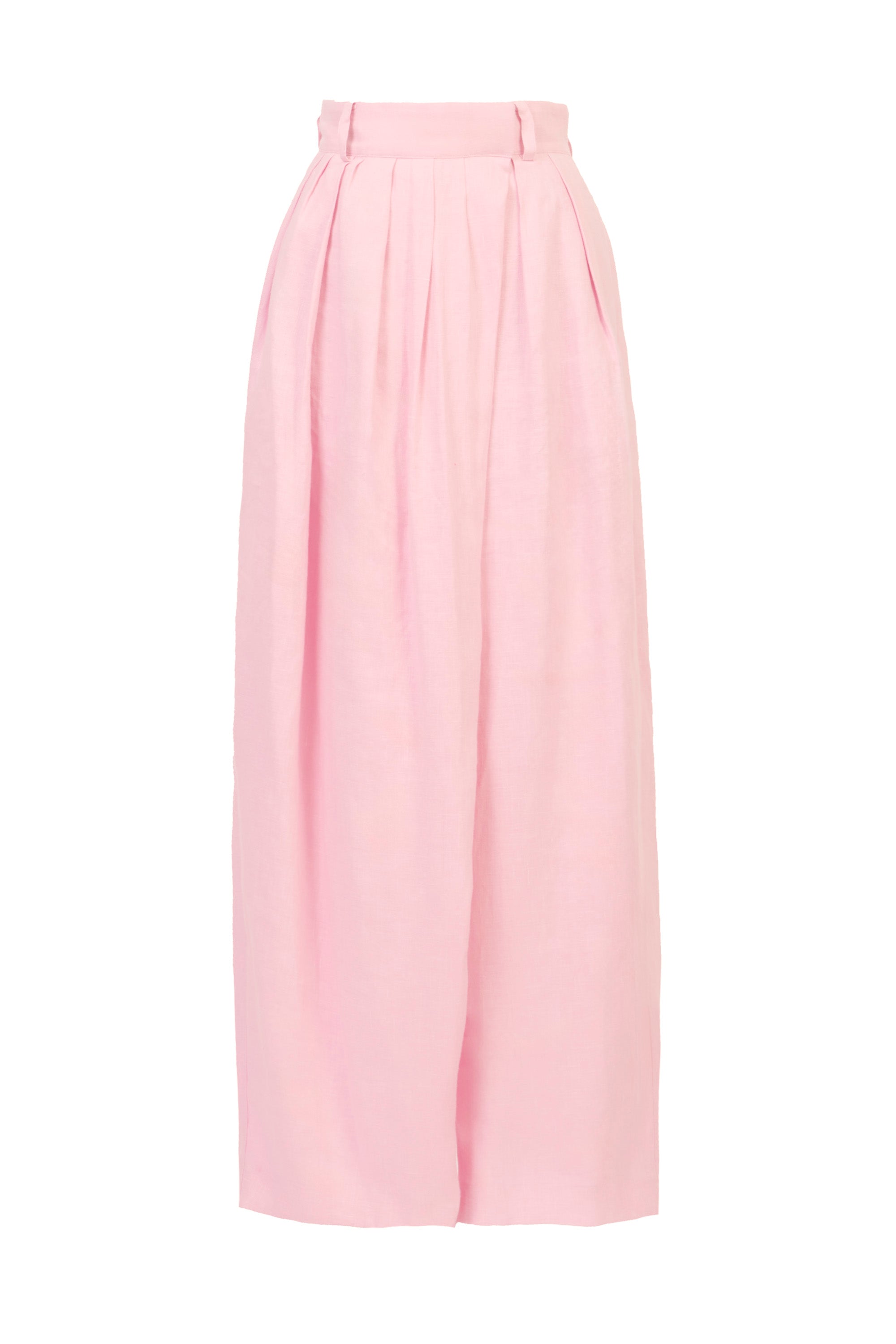 Gathered Pleated Wide-Leg Pants | Rose – MYLAN ONLINE SHOP