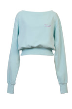 画像をギャラリービューアに読み込む, Off-Shoulder Sweatshirt | Mint
