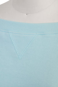 Off-Shoulder Sweatshirt | Rose