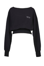 画像をギャラリービューアに読み込む, Off-Shoulder Sweatshirt | Stone

