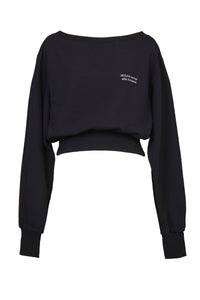 Off-Shoulder Sweatshirt | Stone