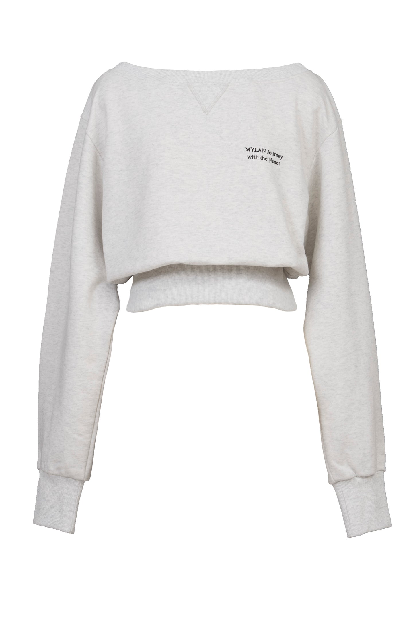 Off-Shoulder Sweatshirt | Marble