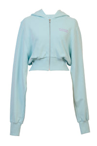 Cropped Sweat Hoodie | Mint
