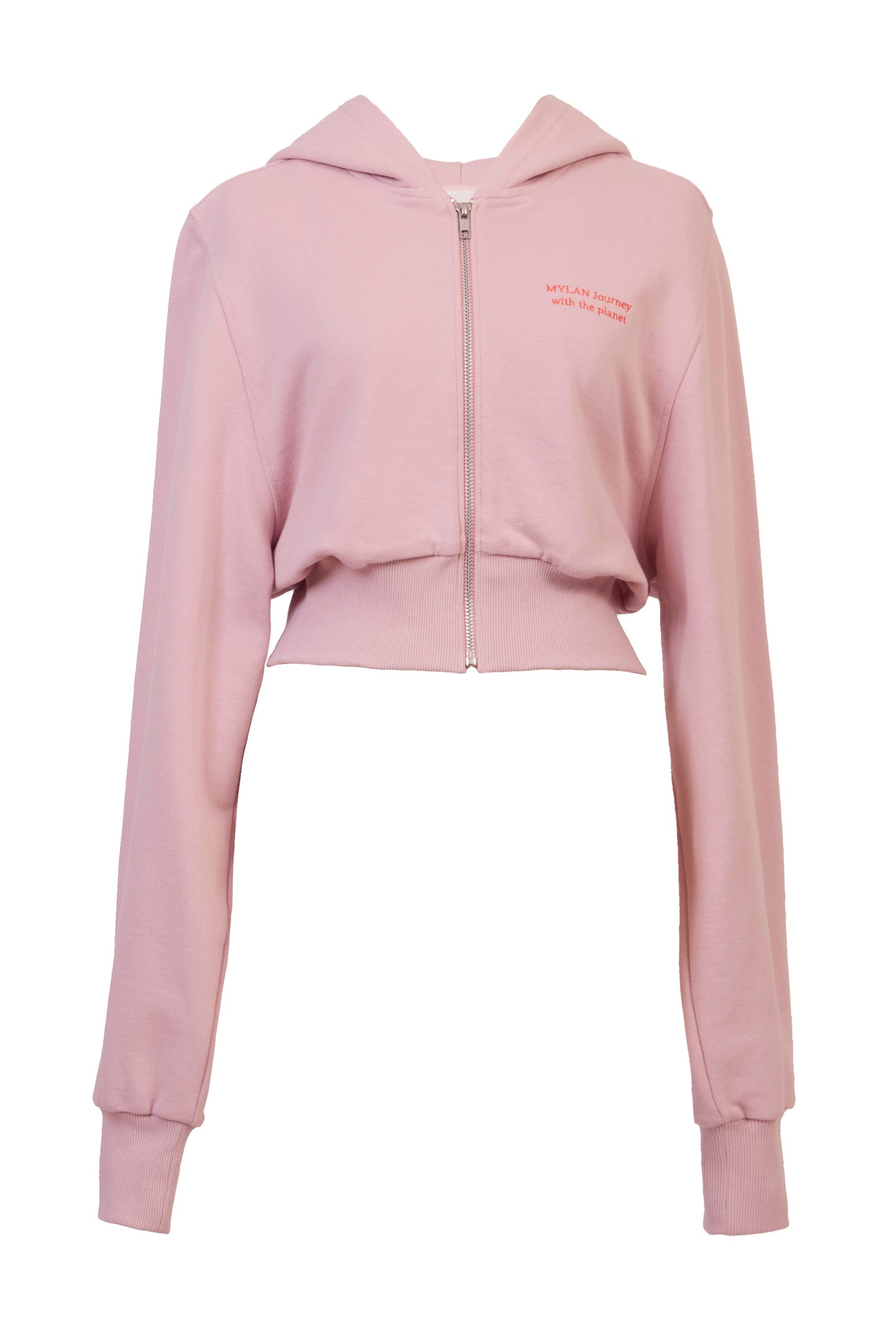 Cropped Sweat Hoodie | Rose