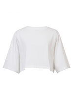 画像をギャラリービューアに読み込む, Cropped T-Shirt | Shell White
