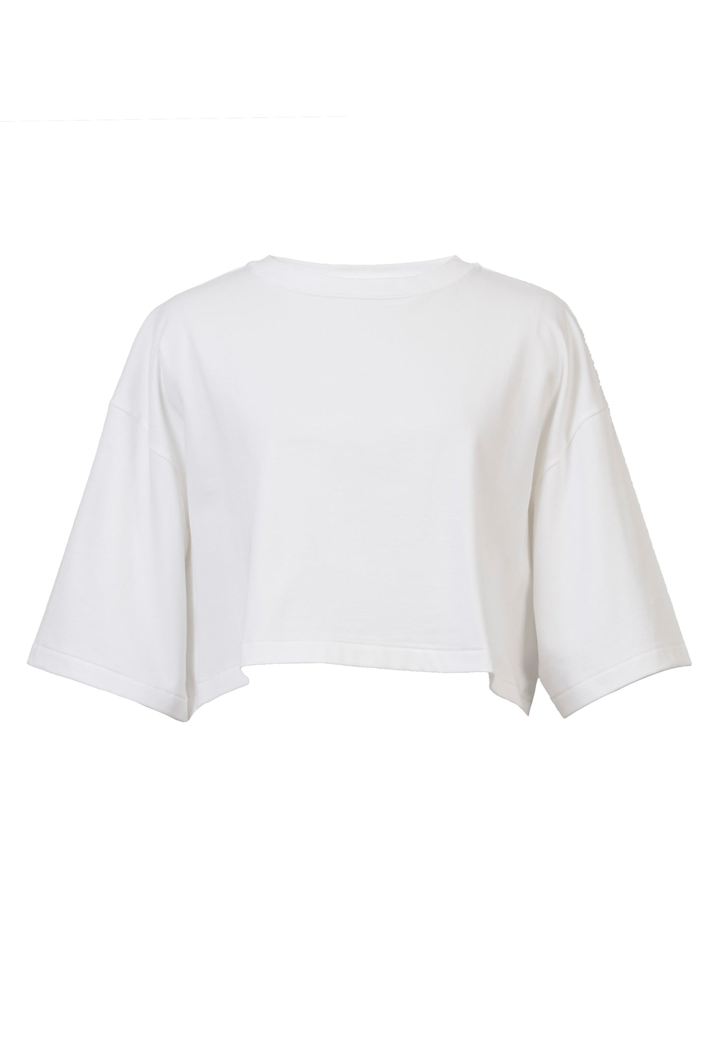 Cropped T-Shirt | Shell White