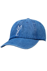 MYLAN Logo Denim Cap | Blue Denim