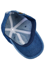 Load image into Gallery viewer, MYLAN Logo Denim Cap | Blue Denim
