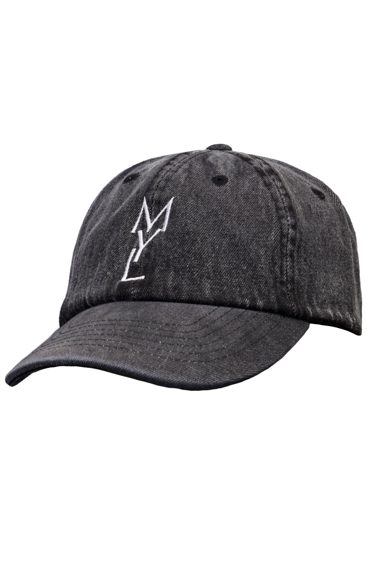 MYLAN Logo Denim Cap | Black Denim
