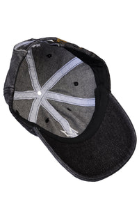 MYLAN Logo Denim Cap | Black Denim