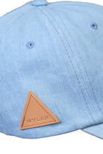 Load image into Gallery viewer, MYLAN Logo Denim Cap | Sea Blue Denim
