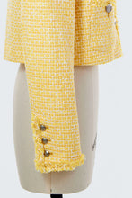 画像をギャラリービューアに読み込む, Cropped Tweed Jacket | Citrine
