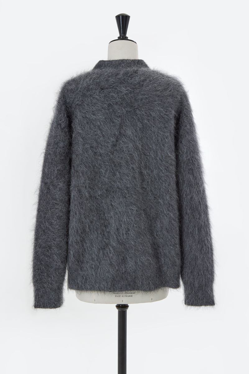 Wool Mohair Knit Big Cardigan | Red – MYLAN ONLINE SHOP