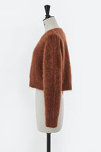 画像をギャラリービューアに読み込む, Wool Mohair Knit Short Top | Shell White
