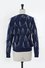 Load image into Gallery viewer, Cashmere Knit with Feathers | Terracotta
