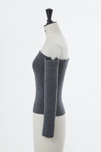 画像をギャラリービューアに読み込む, Wool Cashmere Off-Shoulder Knit | Chocolate
