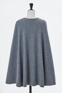 MYLAN カシミヤケープニットドレス　ラベンダー　ワンピース Wool Cashmere Cape Knit Dress | Charcoal Grey – MYLAN ONLINE SHOP