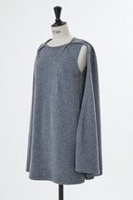 画像をギャラリービューアに読み込む, Wool Cashmere Cape Knit Dress | Chocolate
