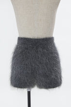 Load image into Gallery viewer, Wool Mohair Knit Shorts | Charcoal Grey
