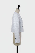 画像をギャラリービューアに読み込む, Cropped Tweed Jacket | Shell White
