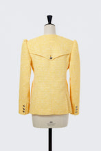 画像をギャラリービューアに読み込む, V-Neck Tweed Jacket | Citrine
