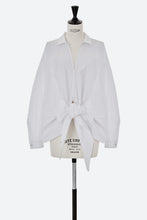 画像をギャラリービューアに読み込む, Tie-Front Shirt | Grey
