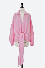 画像をギャラリービューアに読み込む, Linen Tie-Front Shirt | Cherry Blossom
