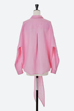 画像をギャラリービューアに読み込む, Linen Tie-Front Shirt | Cherry Blossom
