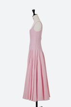 画像をギャラリービューアに読み込む, Paneled Pleated Linen Flared Dress | Cherry Blossom
