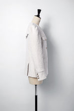 画像をギャラリービューアに読み込む, V-Neck Tweed Jacket | Cream
