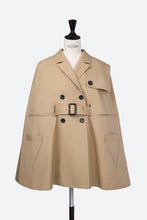 画像をギャラリービューアに読み込む, Short Cape Trench Coat | Sahara
