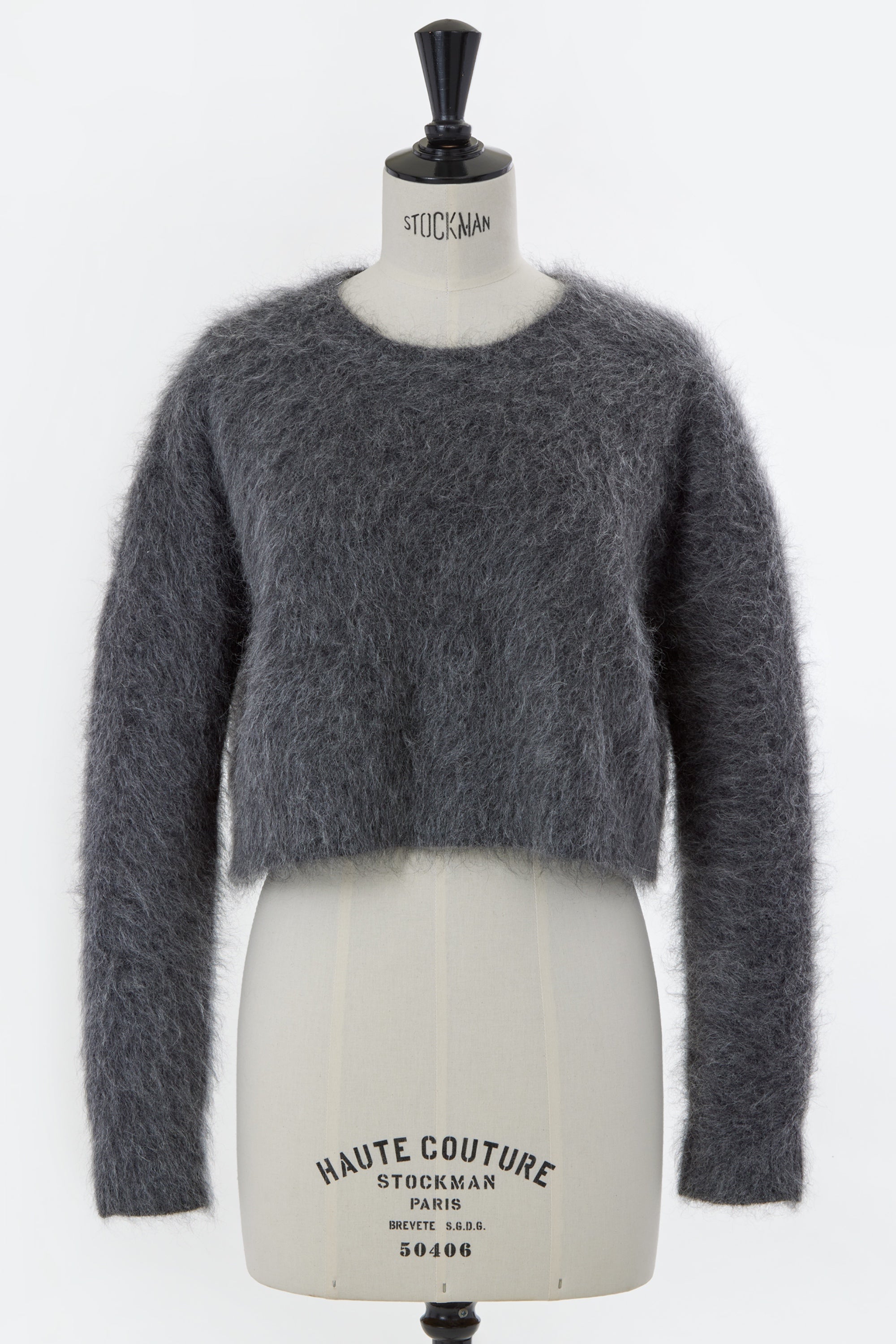 Wool Mohair Knit Short Top | Shell White – MYLAN ONLINE SHOP