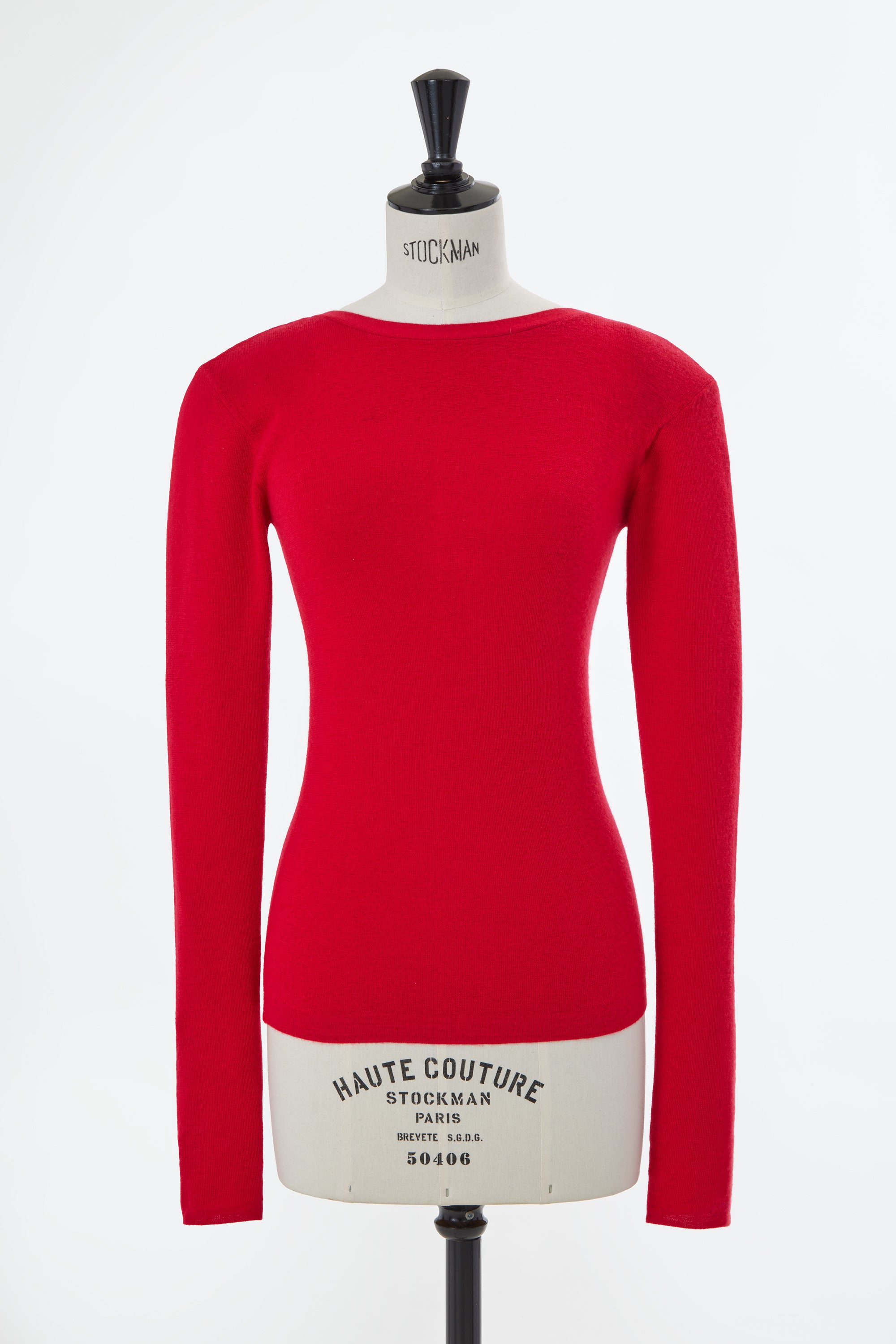 Cashmere Back-Open Knit Top | Red – MYLAN ONLINE SHOP