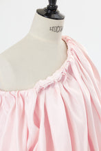 Load image into Gallery viewer, Silk Off-Shoulder Gathered Blouse | Rose
